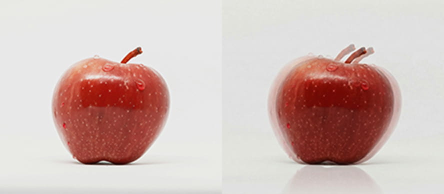 사물 겹침 및 잔상